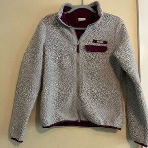 Ladies Columbia size small full zip Sherpa jacket